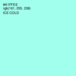 #A1FFEE - Ice Cold Color Image